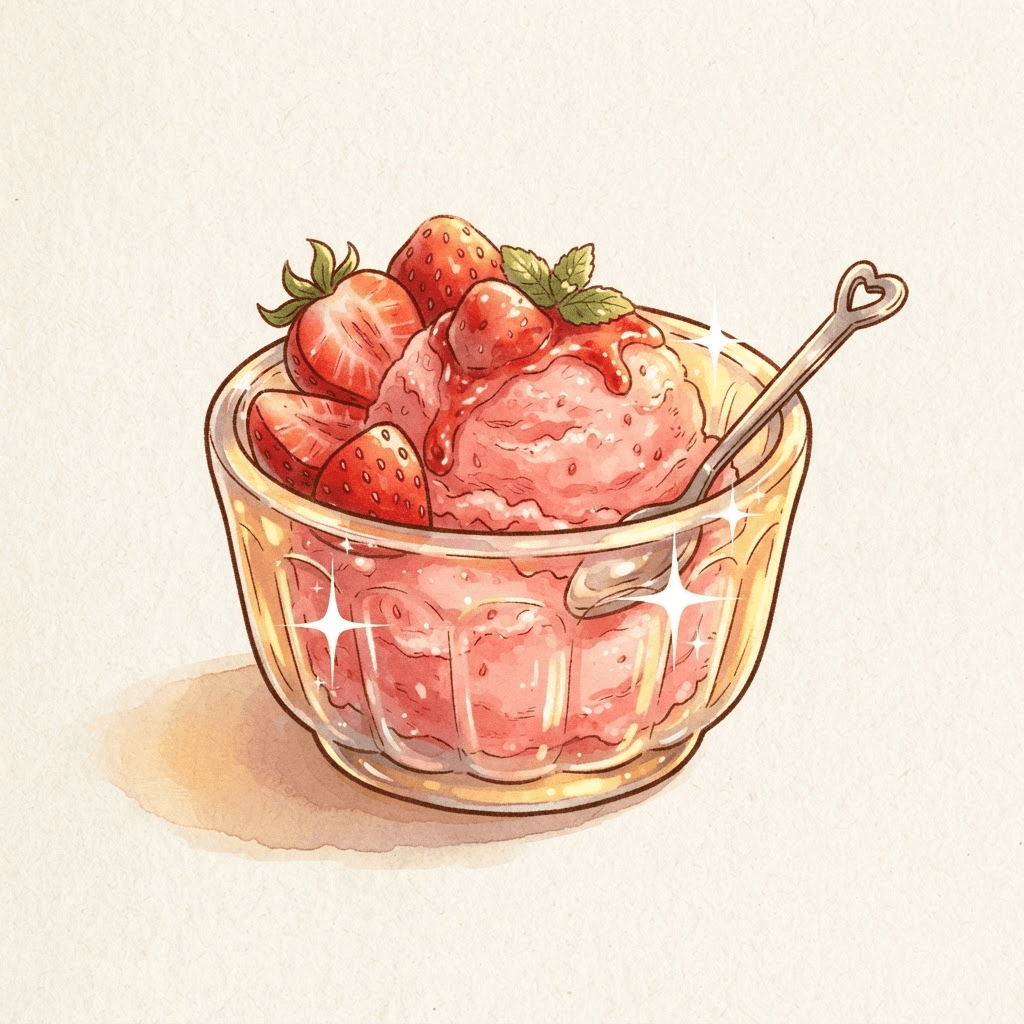 Fresh Strawberry Ice Cream