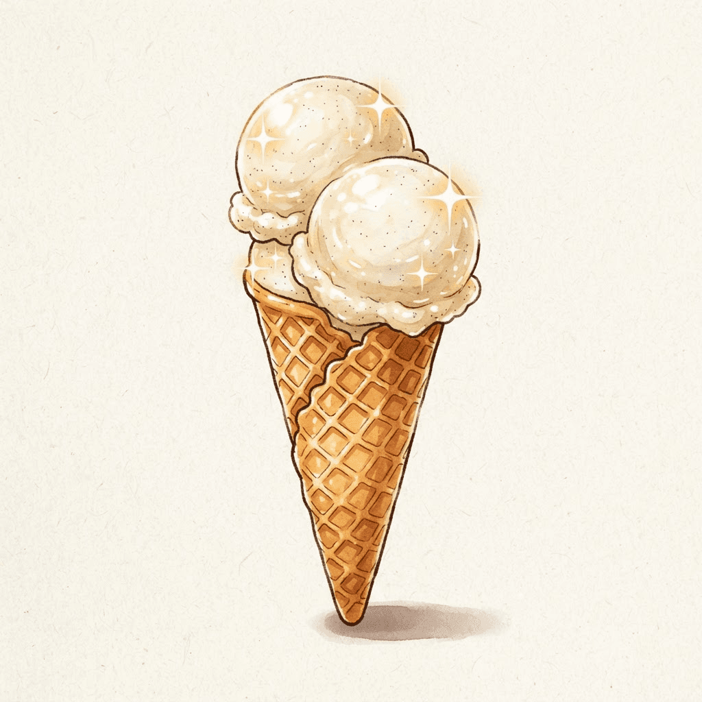 Vanilla Bean Cone